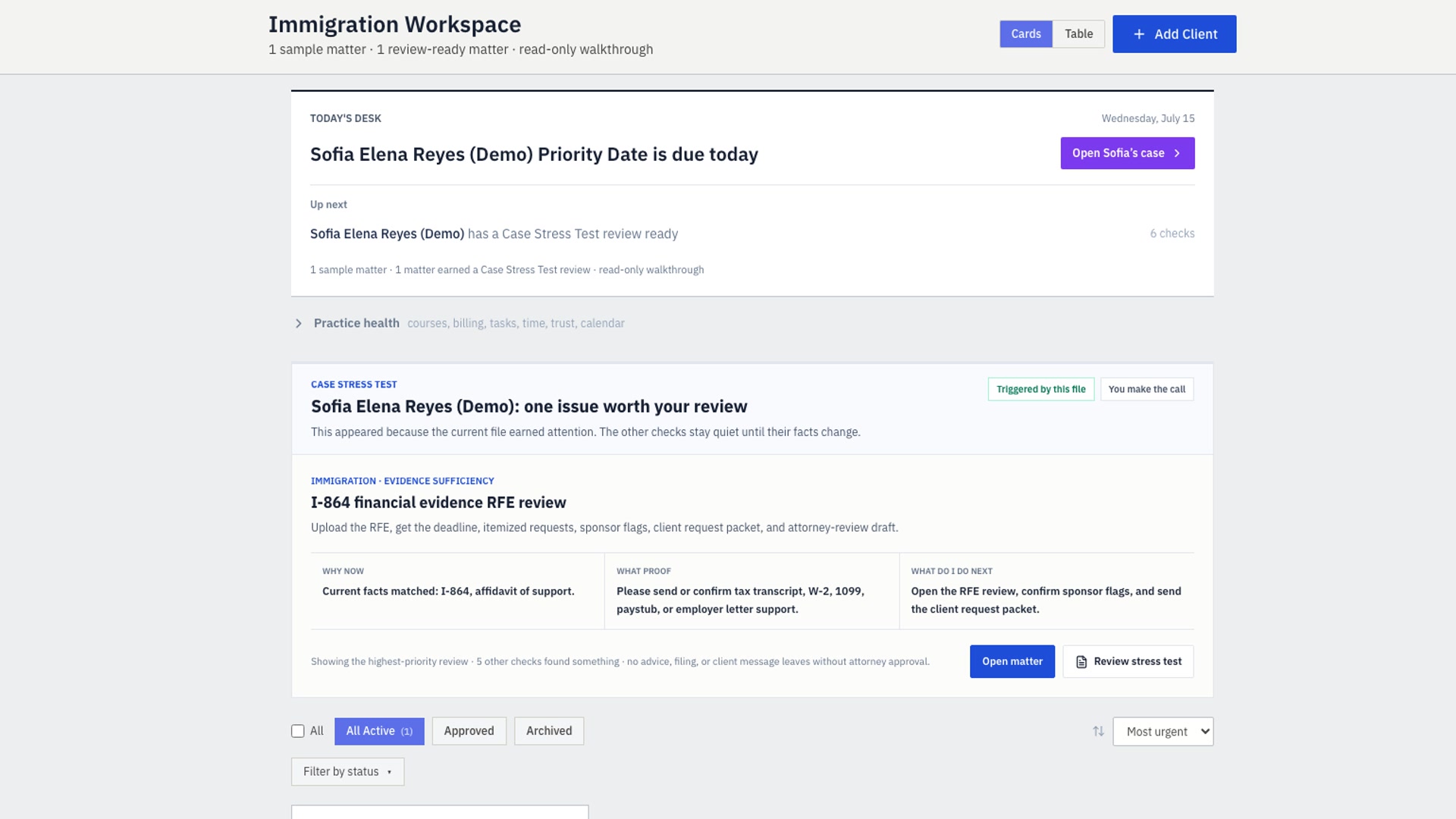 DocketBuddy demo preview